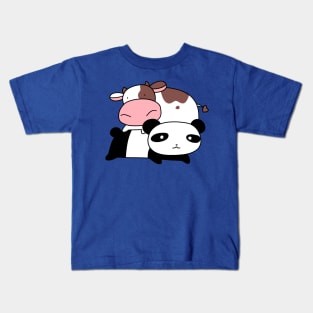 Little Cow and Panda Kids T-Shirt